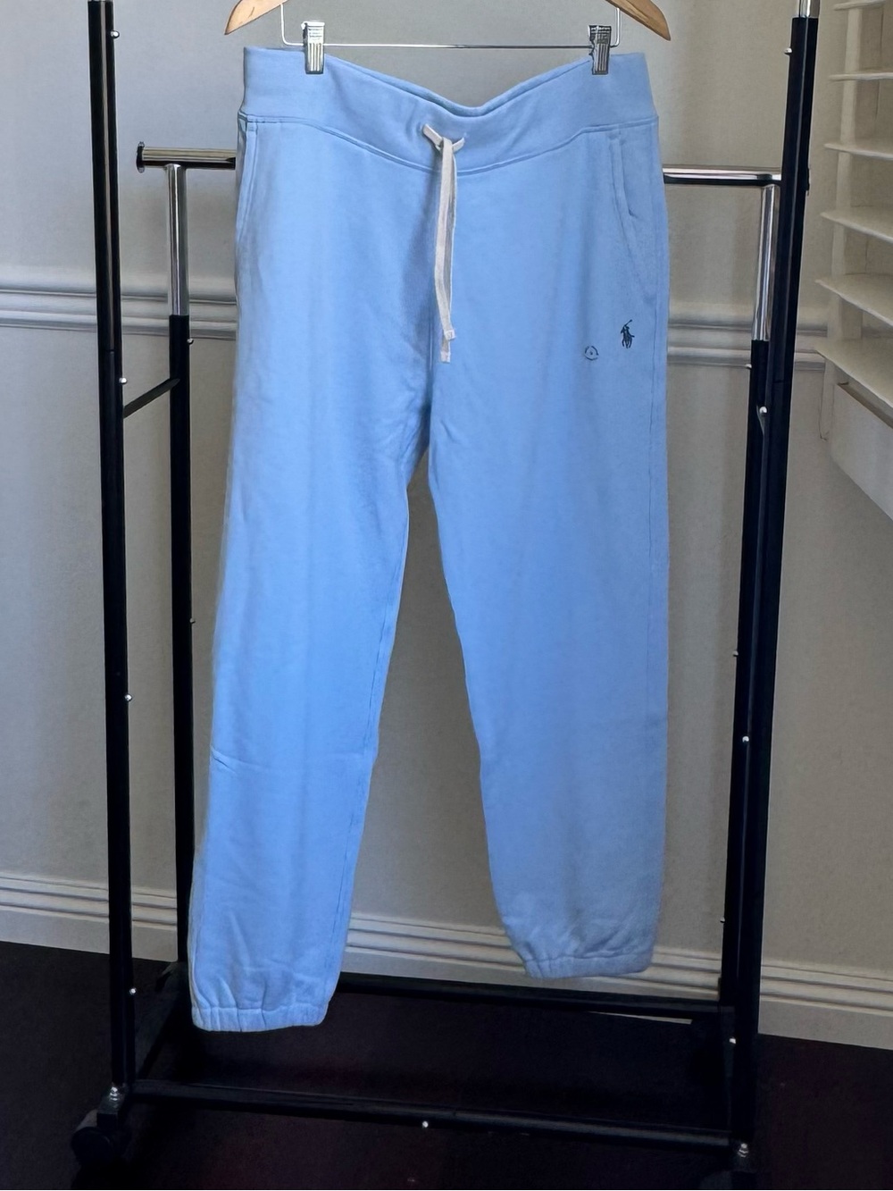 Polo Ralph Lauren Classics Blue Men's Fleece Sweatpants with Drawstring XL NWT